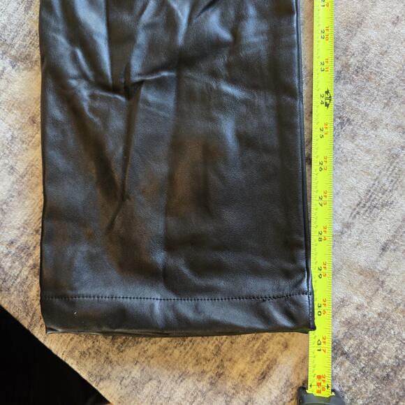 PrettyLittleThing Jumpsuit Womens 12 Black Leatherette Biker Moto Steam Punk NEW - Picture 14 of 16